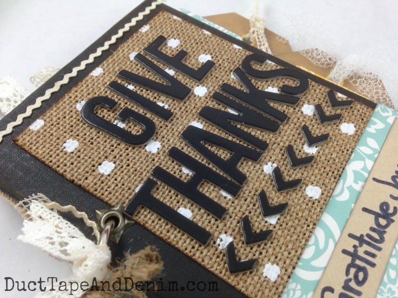GIVE THANKS gratitude journal cover