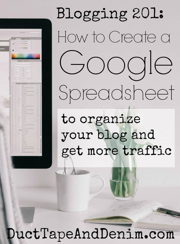 Create a Google Spreadsheet to Organize Your Blog Posts and Get More ...