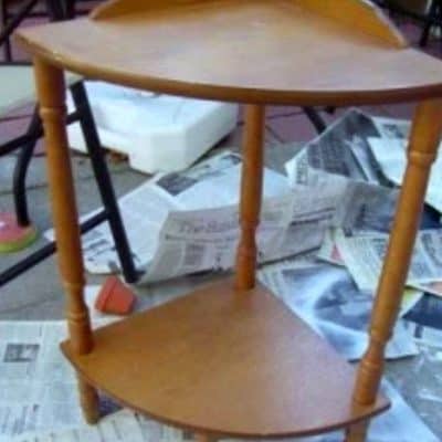 How to Turn a $5.00 Corner Table into Something Useful