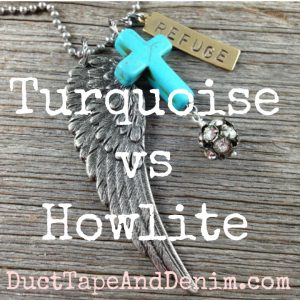 Turquoise vs howlite SQUARE