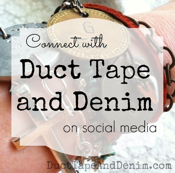 Connect with Duct Tape and Denim on social media. | DuctTapeAndDenim.com