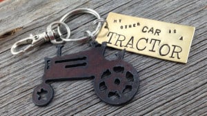 My other car is a tractor key ring