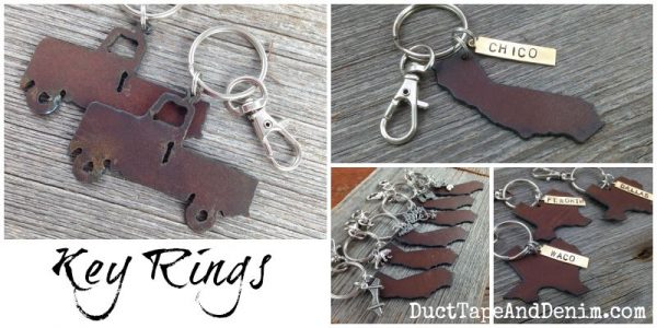 Rustic Key Ring Collage for Wholesale Page | DuctTapeAndDenim.com