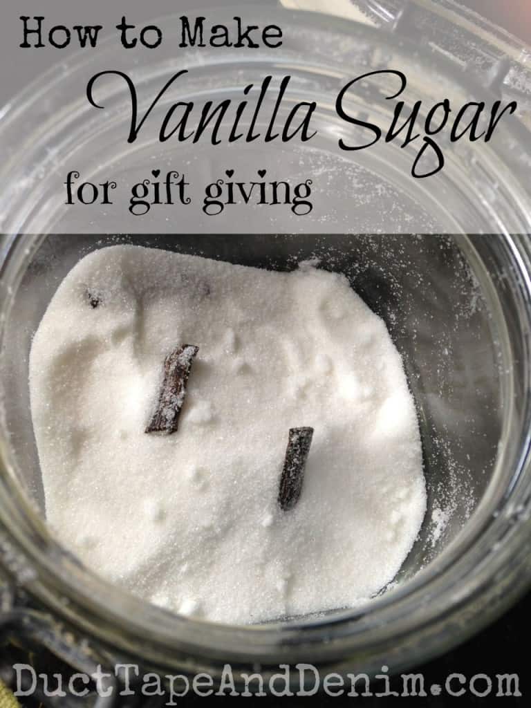 How to make vanilla sugar to gift as gifts | DuctTapeAndDenim.com