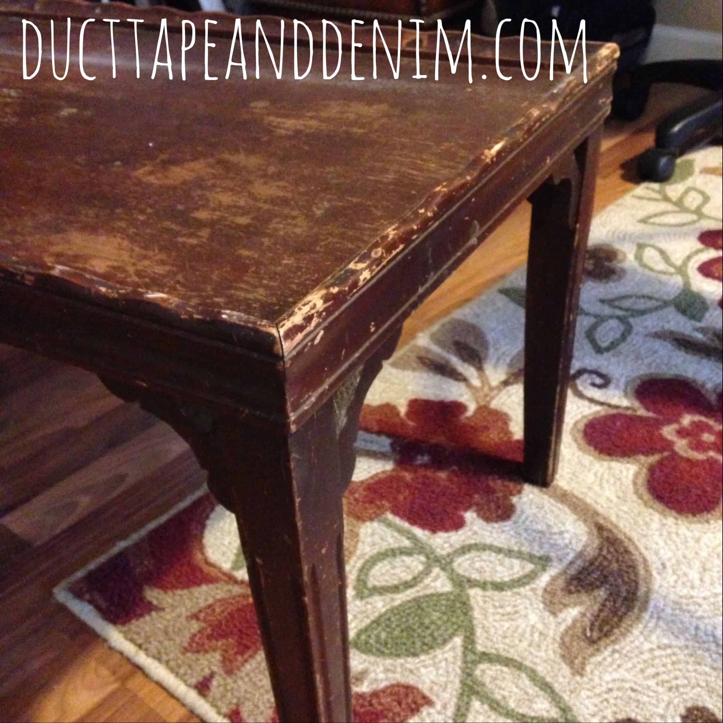 Chalkboard Coffee Table Makeover