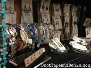 Close up of my new bracelets at Paris Flea Market | DuctTapeAndDenim.com