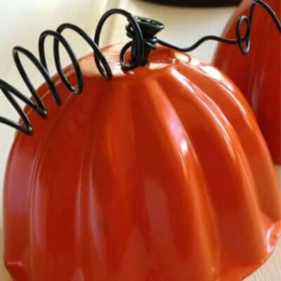 How to Make Jello Mold Pumpkins Out of Old Junk