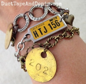 Arm Party with California Road Trip and other Vintage bracelets | DuctTapeAndDenim.com
