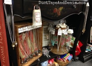 My bottom shelf at Paris Flea Market | DuctTapeAndDenim.com