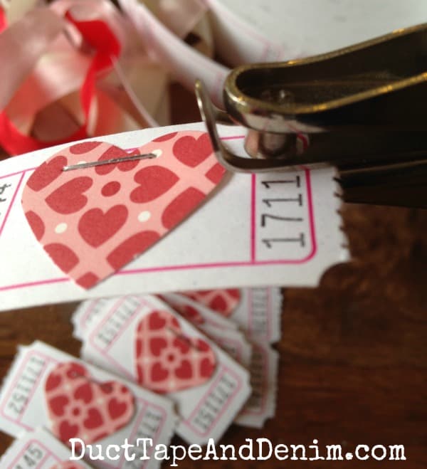 How to Make an Easy DIY Valentine Ticket Garland