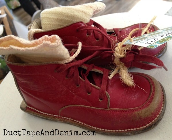 Red baby shoes at Suburban Peacock | DuctTapeAndDenim.com