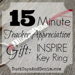 15 Minute Teacher Appreciation Gifts {VIDEO} Tutorial