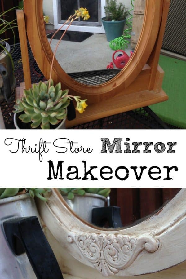 Thrift Store Mirror Makeover How to Make an Easy and Cheap Mirror