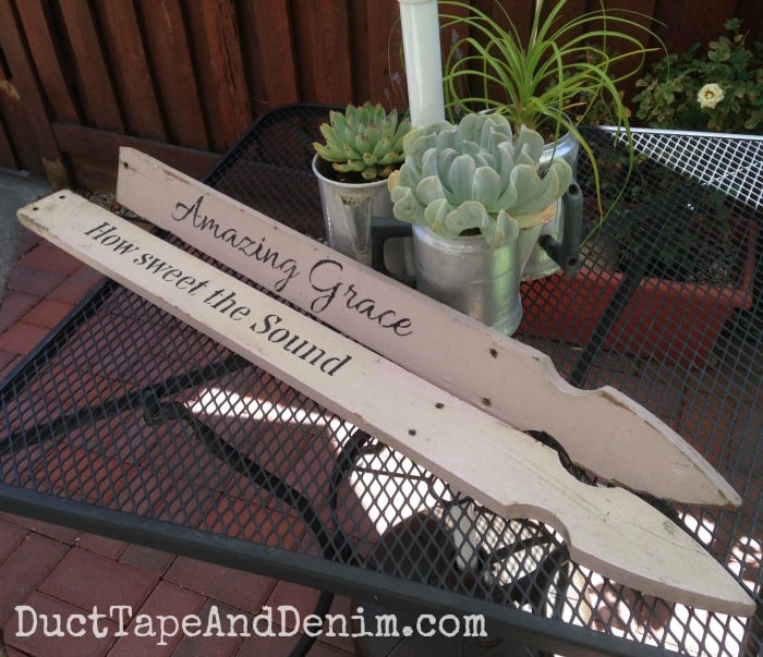 How to Make an Amazing Grace Picket Fence Sign