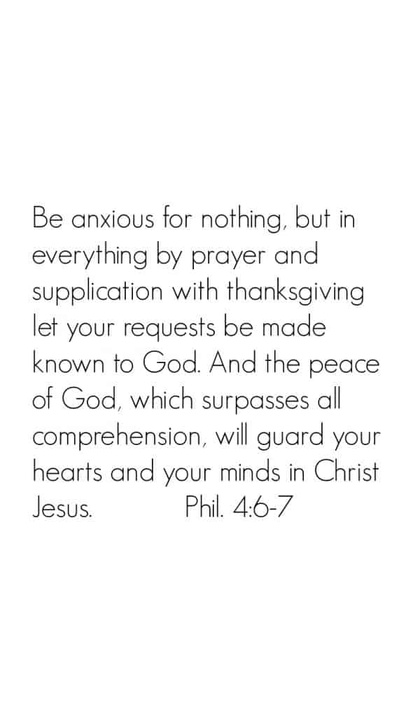 Philippians 4:6-7 Scripture memory wallpaper for iPhones.  More verses available on DuctTapeAndDenim.com