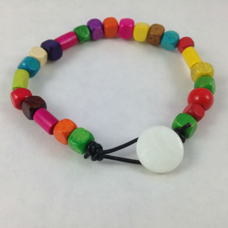 Beaded Leather Bracelet Tutorial DIY