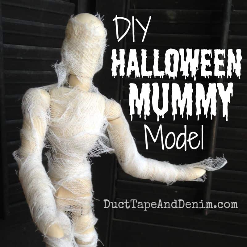 How to Make a Quick and Easy Halloween Mummy Model