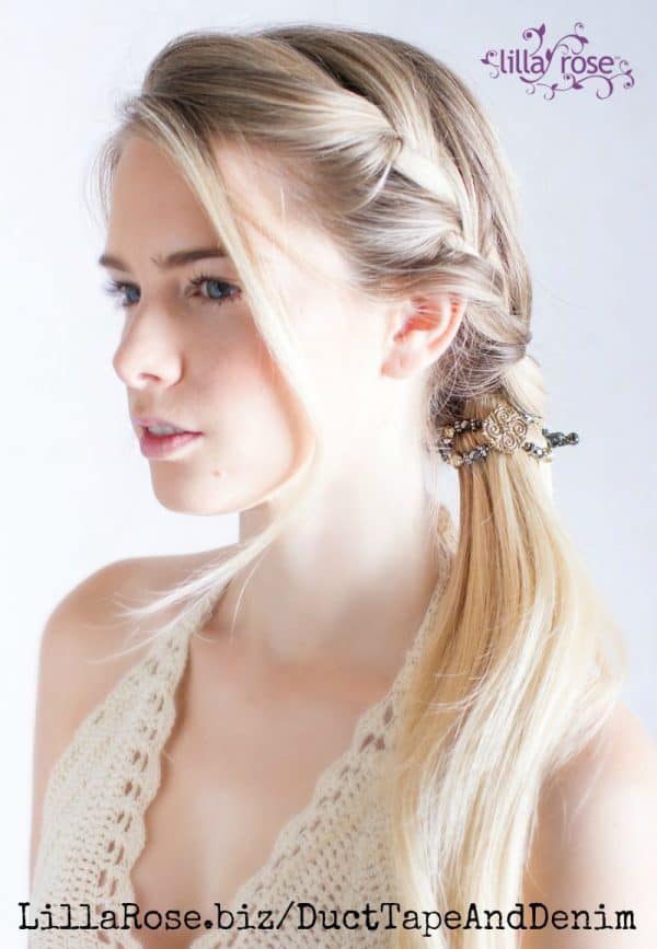 Lilla Rose Enchanting flexi clip, hair accessories, hair style | DuctTapeAndDenim.com
