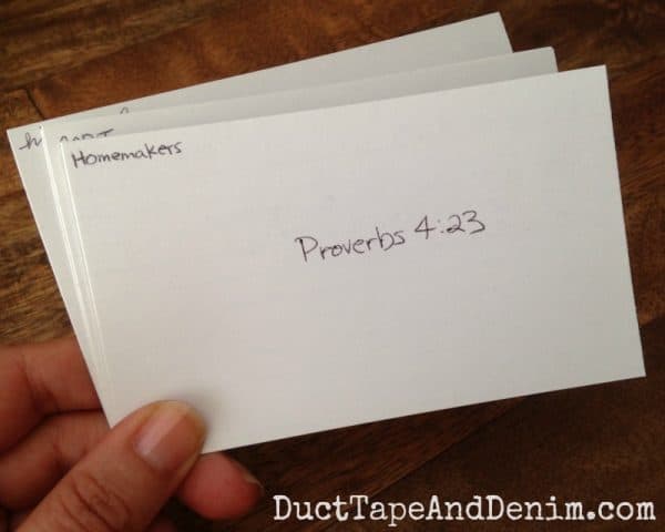 Scripture memory cards | DuctTapeAndDenim.com