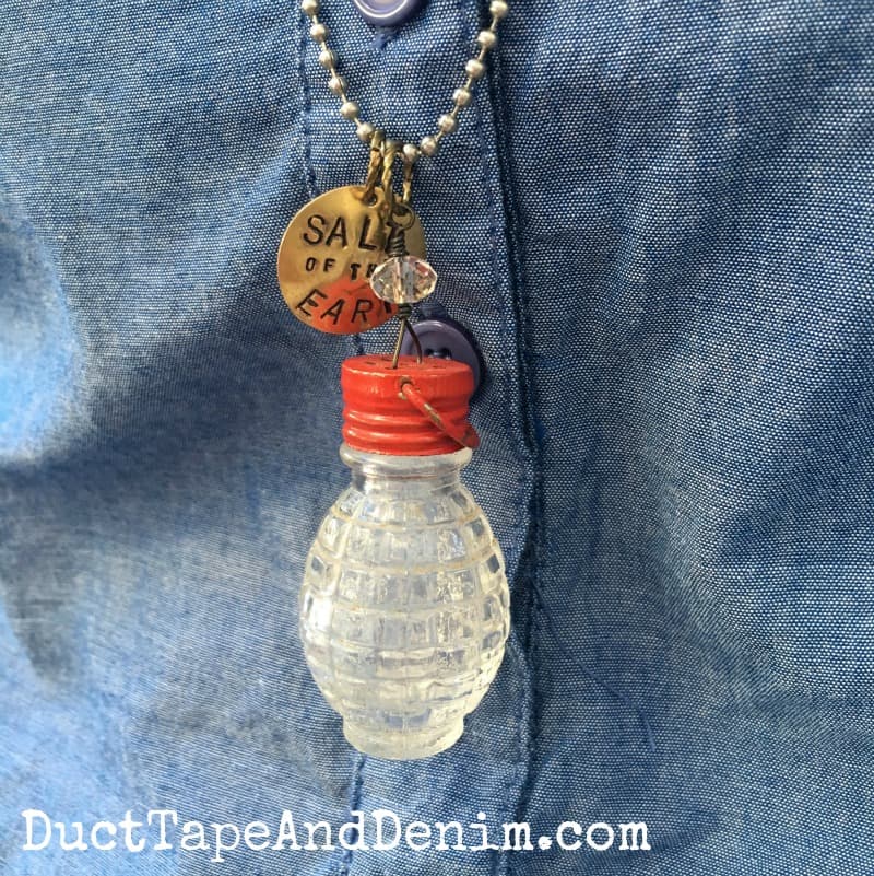 How to Make the Most Unique Salt Shaker Necklace with Old Junk