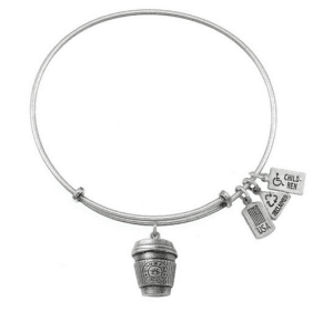 Gift guide for coffee lovers, charm bracelet. More gift ideas for coffee lovers on DuctTapeAndDenim.com