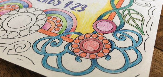 FREE Scripture Coloring Pages, Proverbs 4:23
