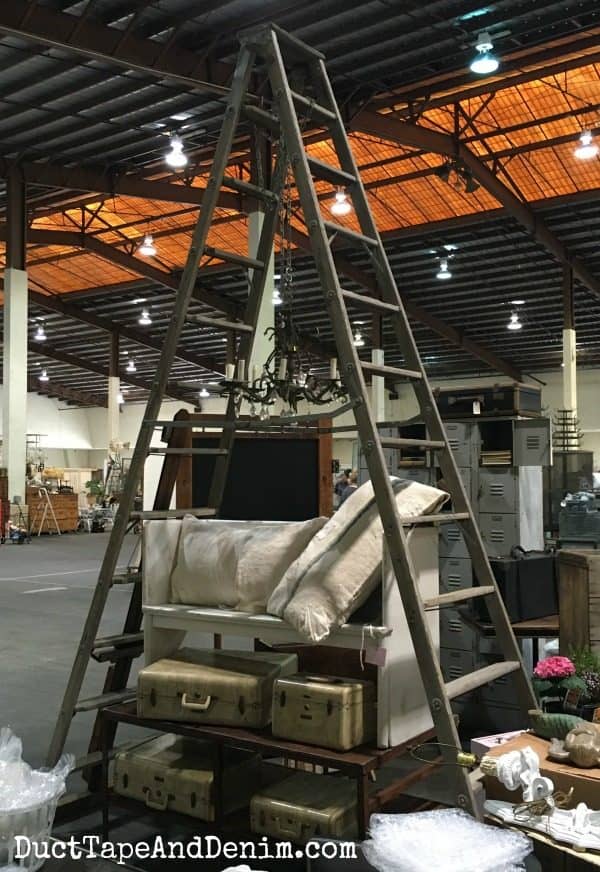 Huge ladder at Junk Bonanza | DuctTapeAndDenim.com
