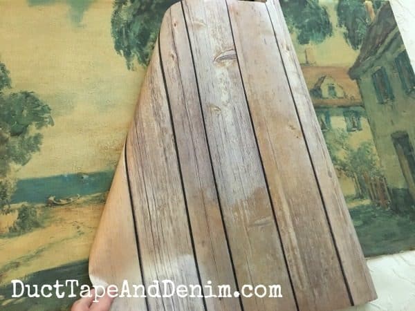 How I made my faux wood photo backdrop. | DuctTapeAndDenim.com
