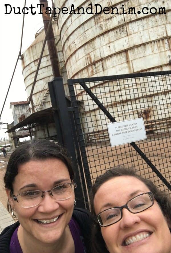 Sisters at the silos! Magnolia Market, Waco, Texas | DuctTapeAndDenim.com