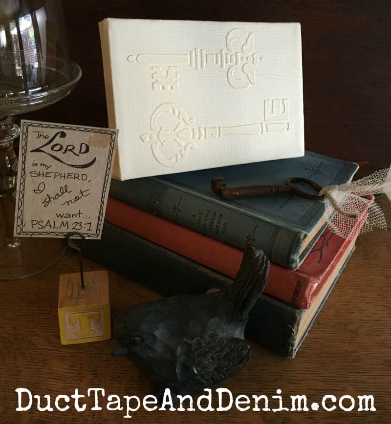 Canvas Painting Ideas Dimensional Effects Stenciling on Canvas