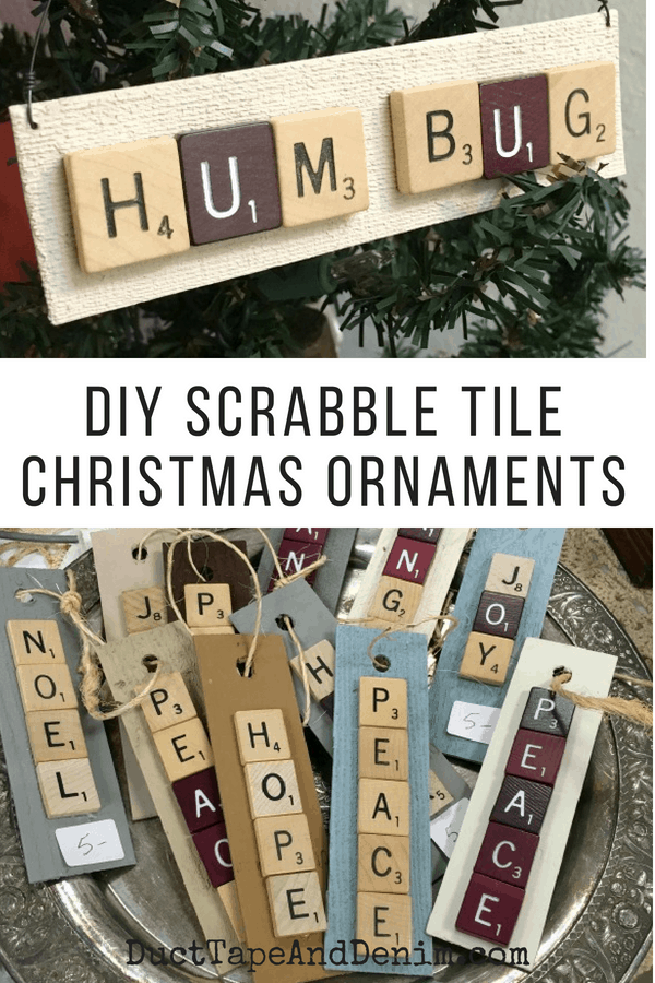 How to Make Scrabble Christmas Ornaments