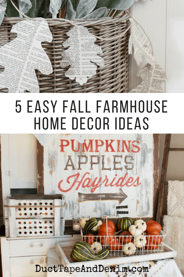 5 easy fall farmhouse home decor ideas