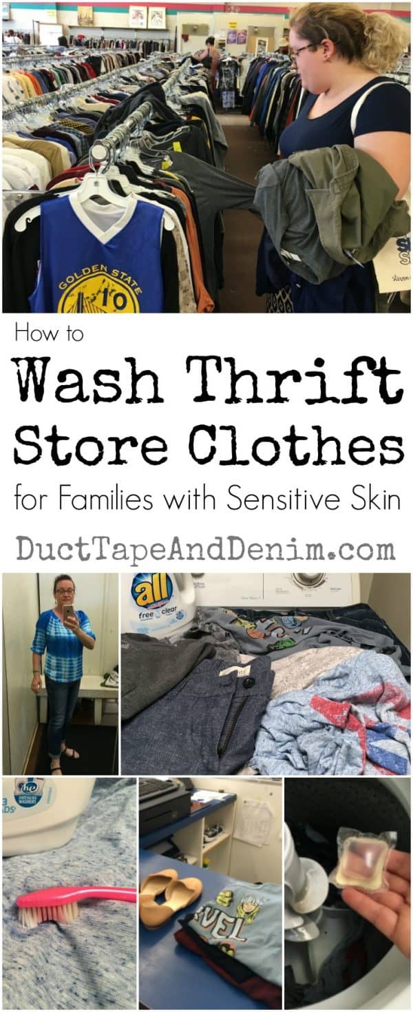 How to Wash Thrift Store Clothes for Families with Sensitive Skin