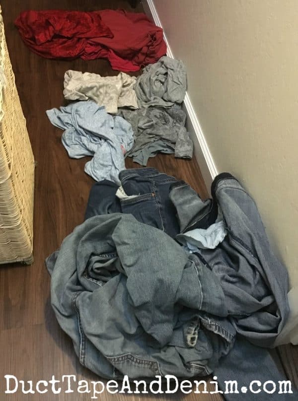 Sort clothes by color before washing