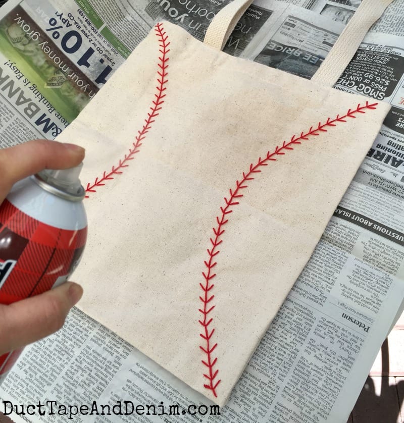 How to Make an Embroidered Baseball Bag or Tote