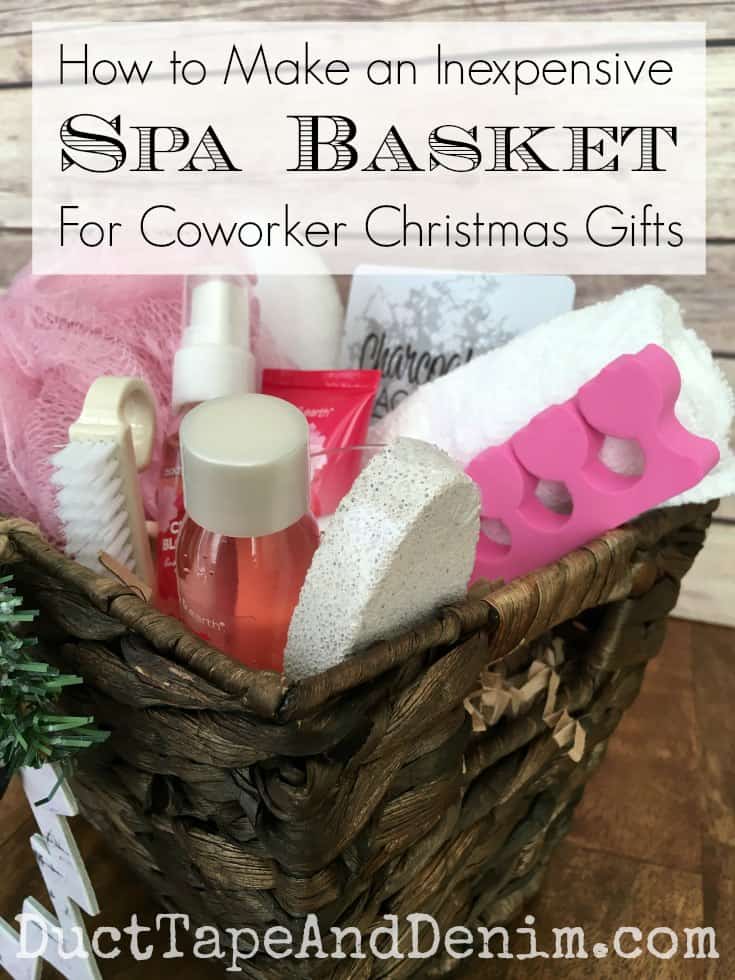 How to Make an Inexpensive Spa Basket for Coworker Christmas Gifts