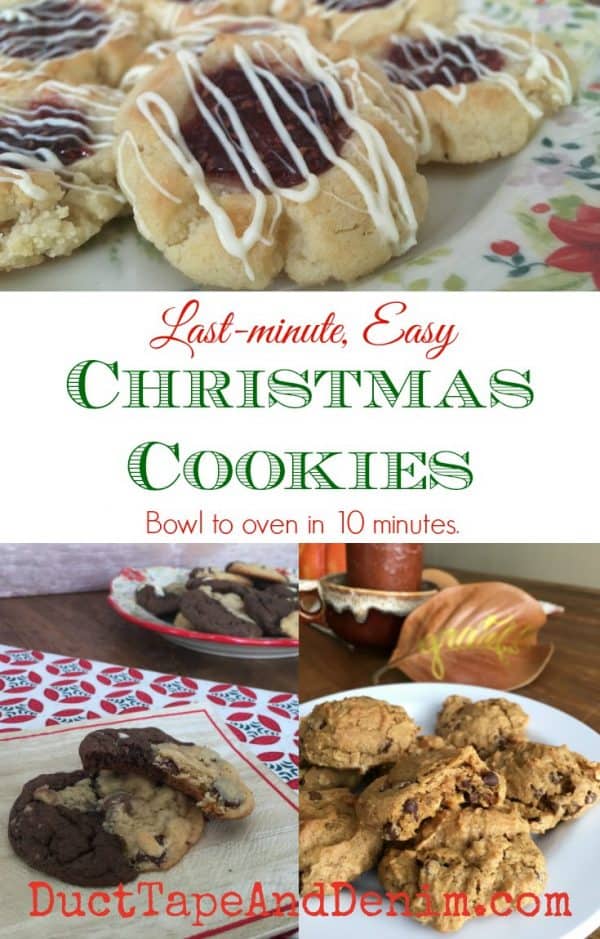 Last-minute, easy Christmas cookies! More cookie recipes on DuctTapeAndDenim.com