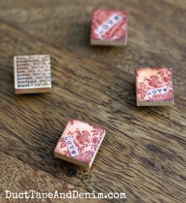 Valentine's Day Scrabble magnets