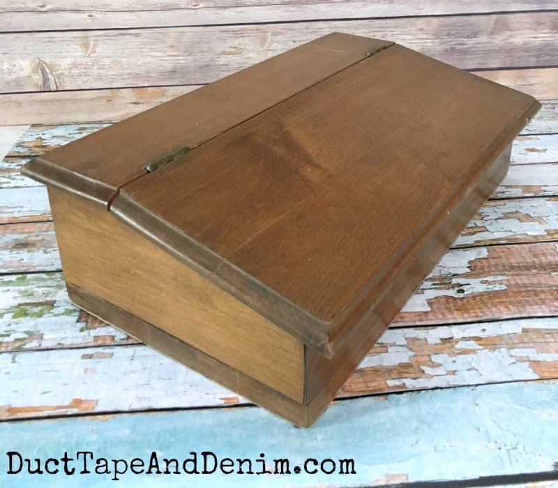 Portable Vintage Writing Desk Makeover, or is it a Vintage Stationary Box?