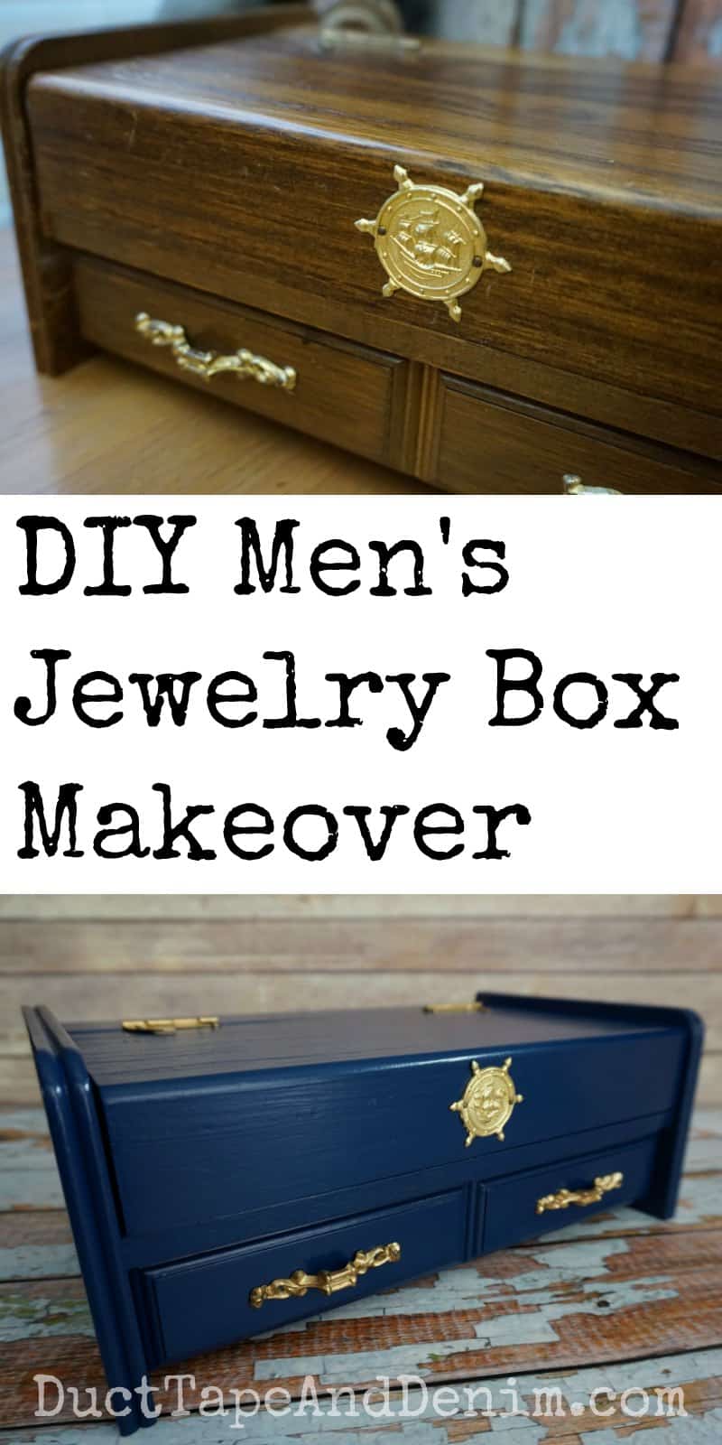 How to Paint a Man's Jewelry Box or Valet, an Easy DIY Makeover