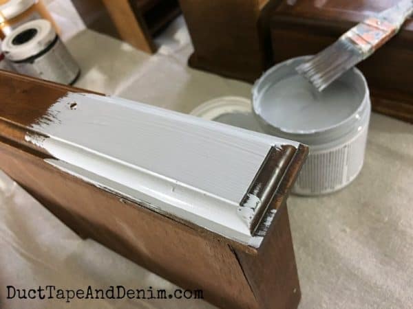 Painting jewelry box for men with chalky finish paint | DuctTapeAndDenim.com
