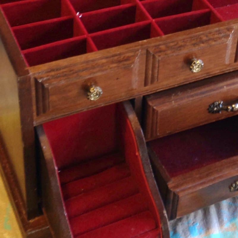 Upcycled Vintage Jewelry Chest Of Drawers - Interior Frugalista