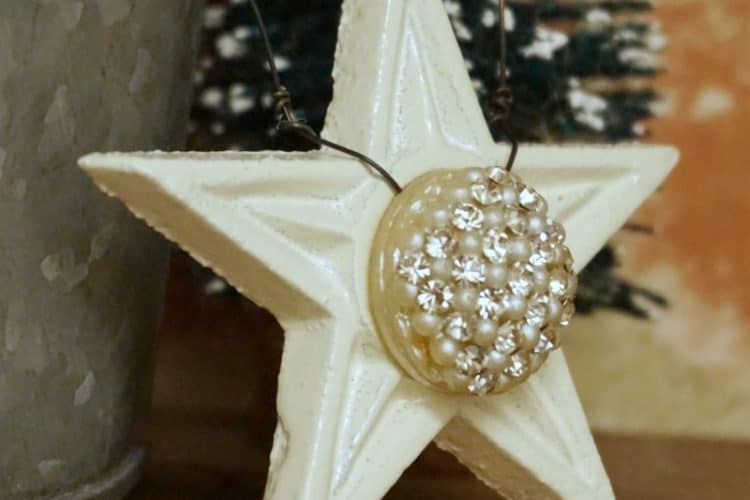 Cast iron star ornament SQUARE