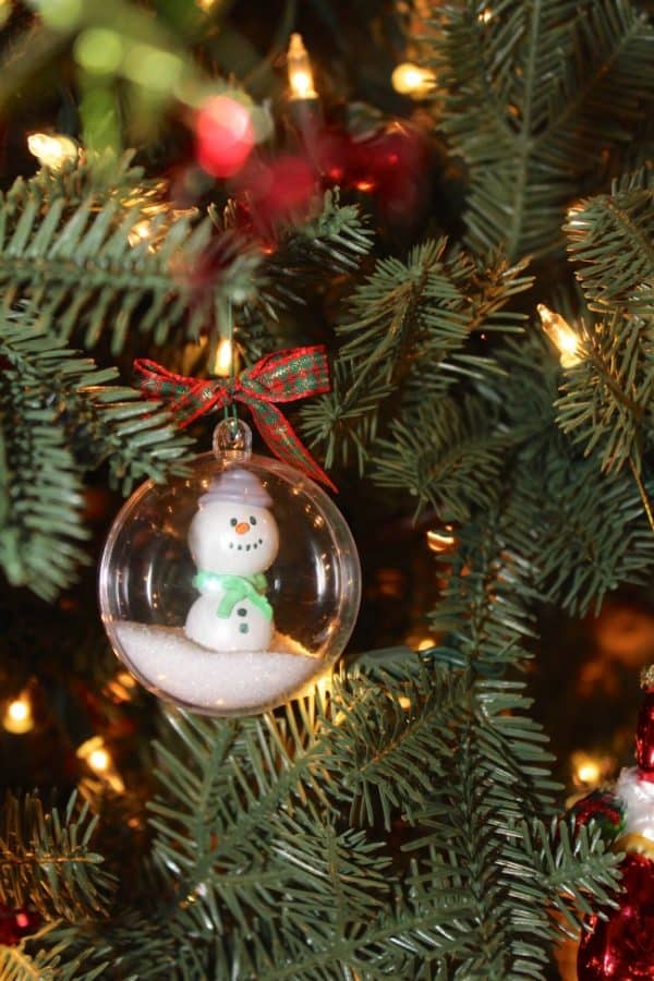 Gum ball snowman ornament