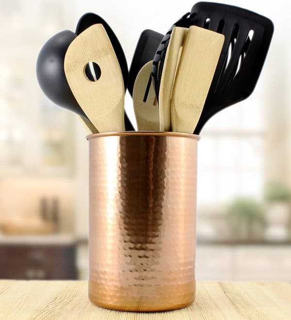 copper utensil holder