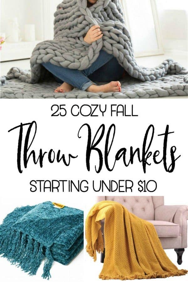 25 cozy fall throw blankets starting under $10 | DuctTapeAndDenim.com 