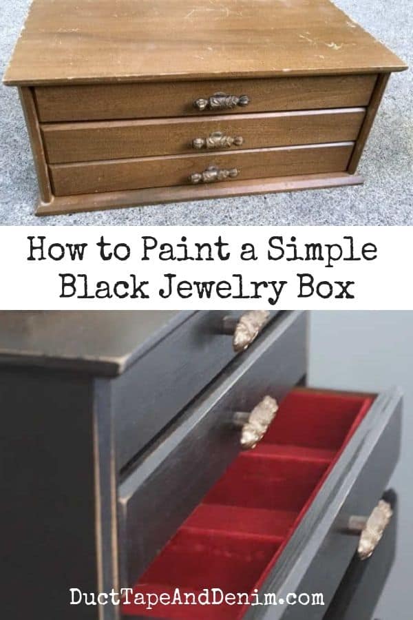 How to Paint a Simple Black Jewelry Box