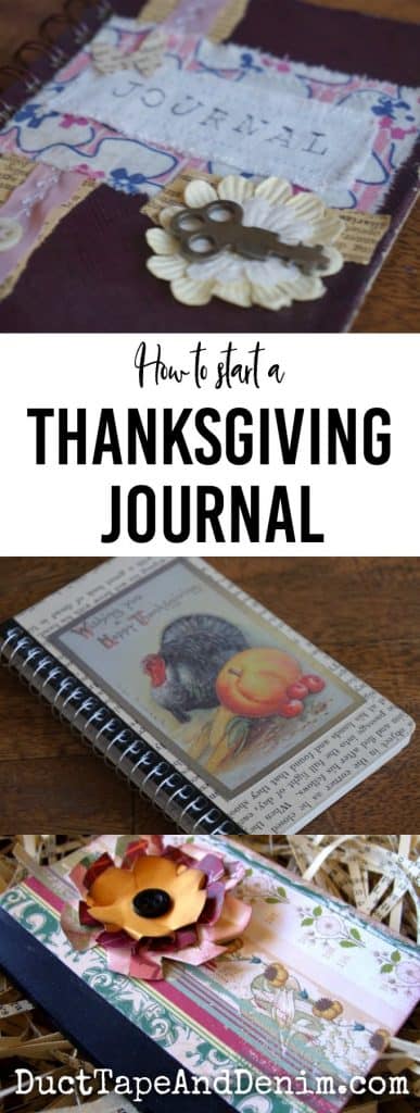 How to start a Thanksgiving journal. Join us for the 30 Days of Thanksgiving #30DoT | DuctTapeAndDenim.com