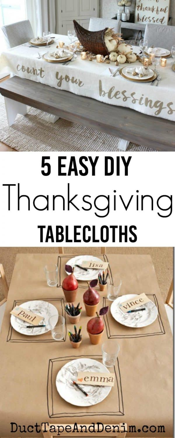 5 Easy Thanksgiving Tablecloth Ideas for You to Make