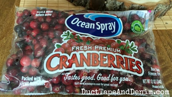 Fresh cranberries for homemade cranberry sauce | DuctTapeAndDenim.com